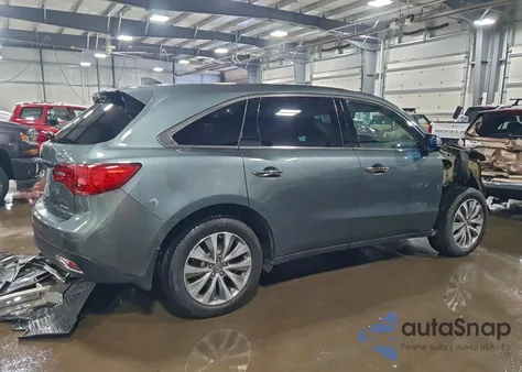 2015 Acura Mdx Technology from USA, damaged, VIN 5FRYD4H40FB021848